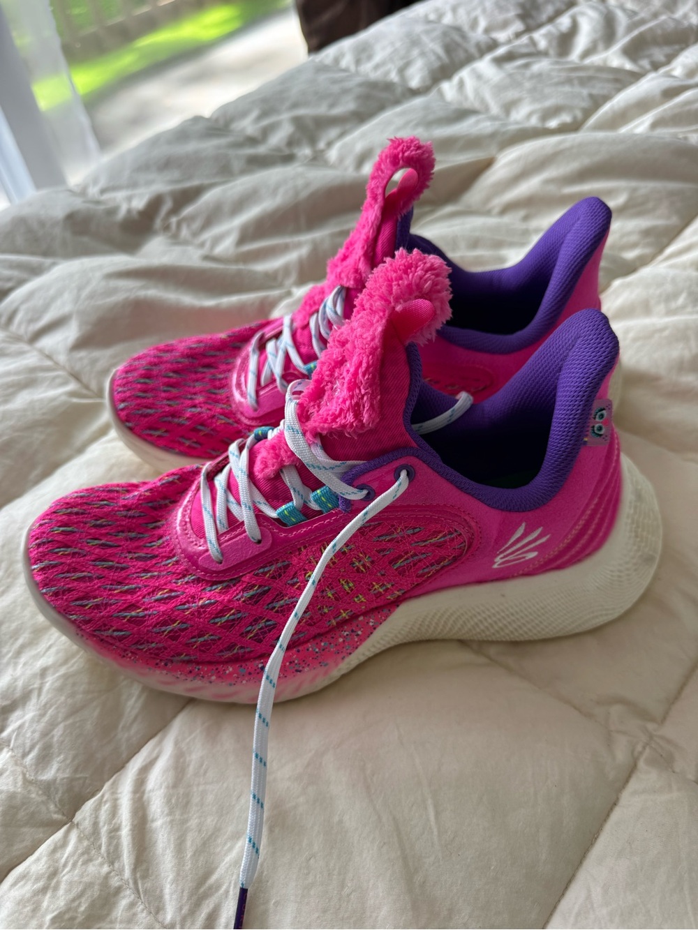 Under Armour Curry Flow 9 Sesame Street Pink Basketball Shoes Women’s 10